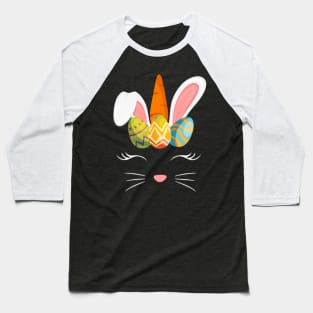 Unicorn Easter TShirt Girl Easter Bunny Bunnicorn Baseball T-Shirt